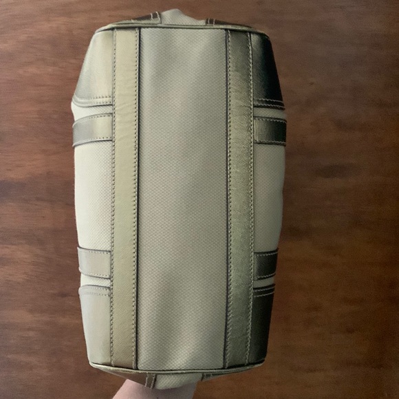 Prada Gold Canvas & Saffiano Leather Doctor Bag - Picture 8 of 13